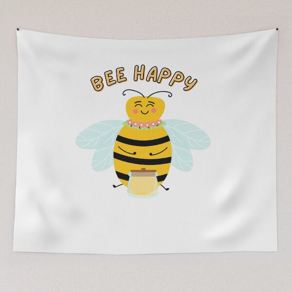 Item preview, Be Happy - Bee Happy - Bees Essential T-Shirt designed and sold by NotUrAverageART.