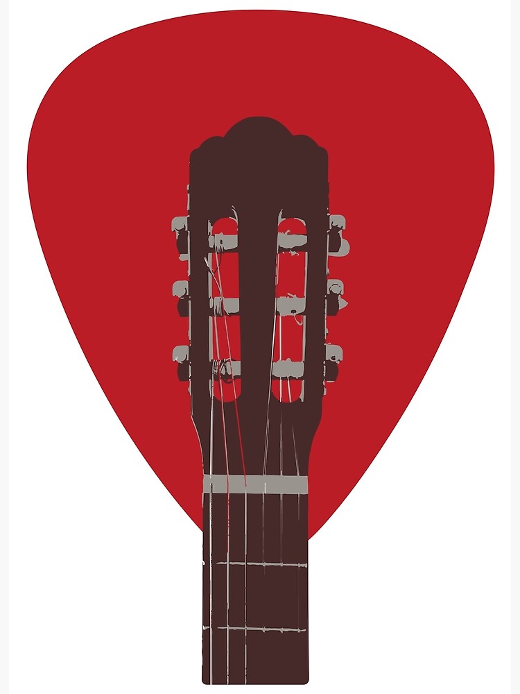 "classical guitar with a Pick" Poster by MaxiMedved Redbubble