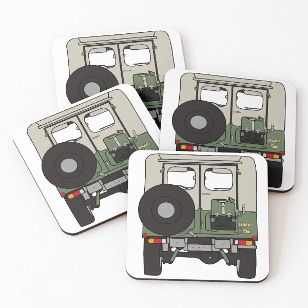 Item preview, Toyota FJ40, rear, Green designed and sold by maggie-mays.
