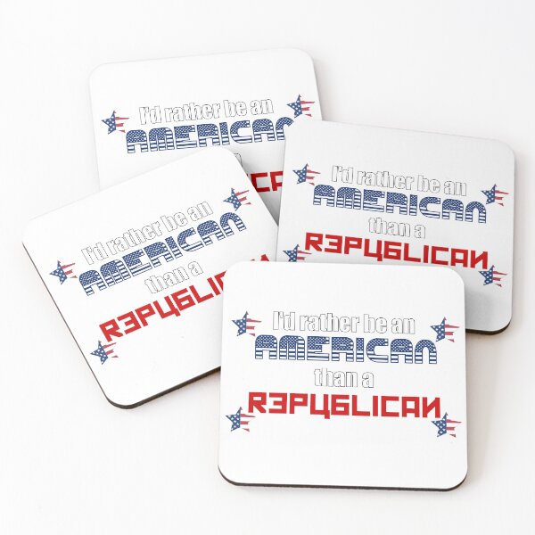Item preview, I'd Rather be an American Than a Republican designed and sold by ToyoTees.