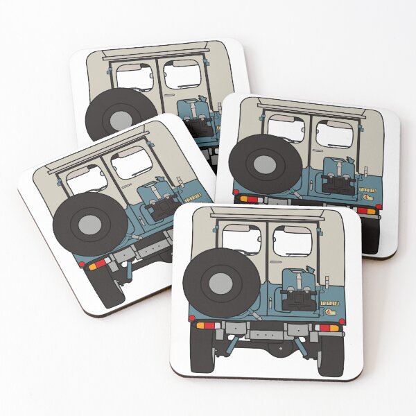 Item preview, Toyota FJ40, rear, Blue designed and sold by maggie-mays.