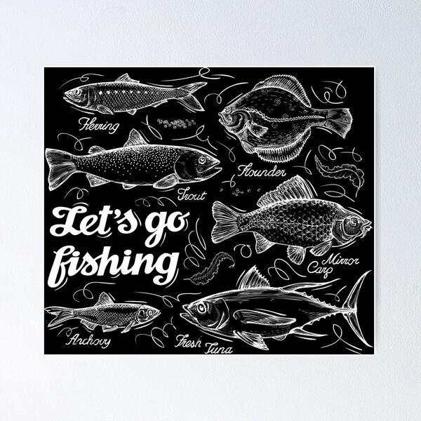 Bass Fishing Items Posters for Sale