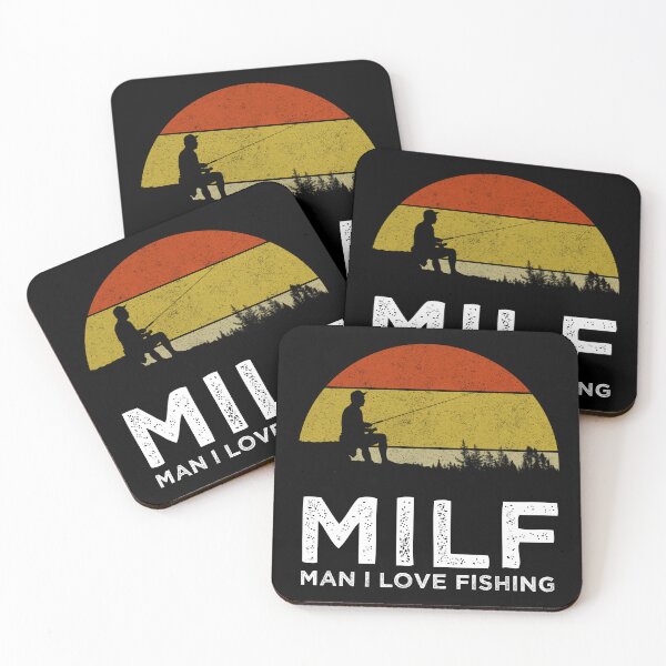 Item preview, MILF - Man I Love Fishing designed and sold by Cat Lady Designs.