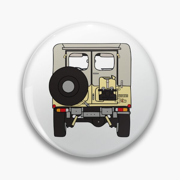Item preview, Toyota FJ40 rear, Yellow designed and sold by maggie-mays.