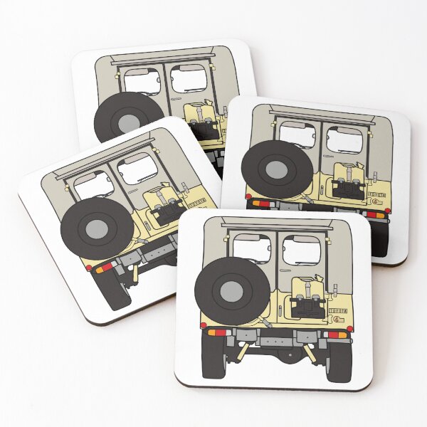 Item preview, Toyota FJ40 rear, Yellow designed and sold by maggie-mays.