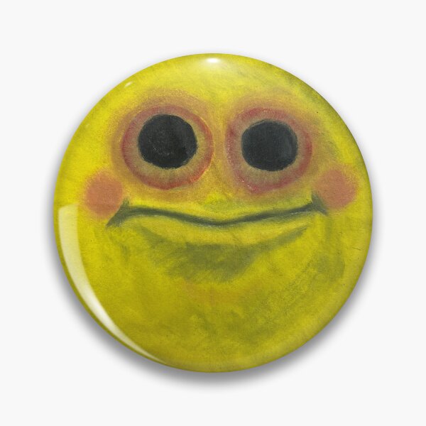 Cursed Emoji Button Pinback Badge Meme 45 mm