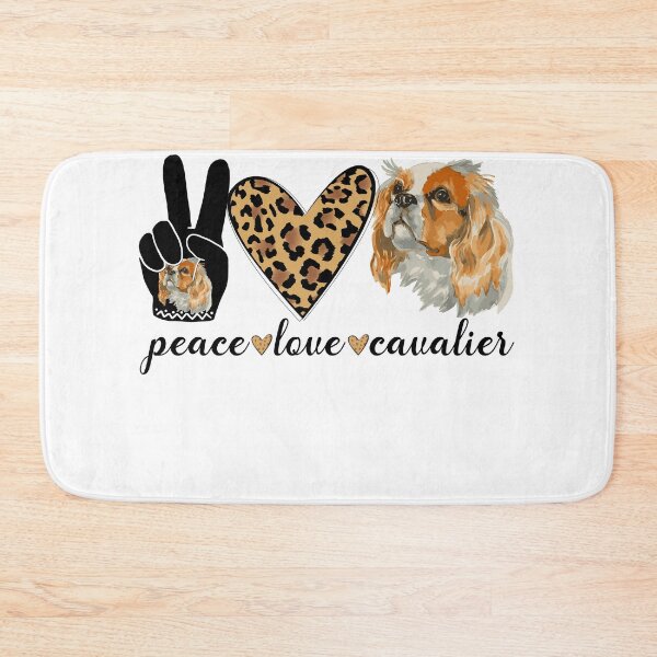 Item preview, Peace Love Cavalier dog Cavalier King Charles Spaniel Lover  designed and sold by Dream-bubble.