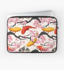 Koi Carp with Sakura Plant Laptop Sleeve