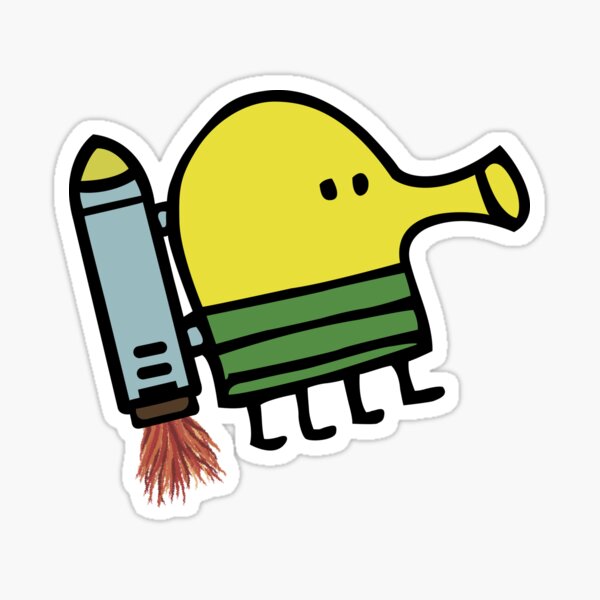 Doodle Jump Sticker Sticker for Sale by mlarmon