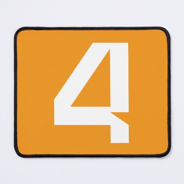 Item preview, 4 NOR. Driver Number 2022 Season (Orange BG) designed and sold by FilipeFerreira.