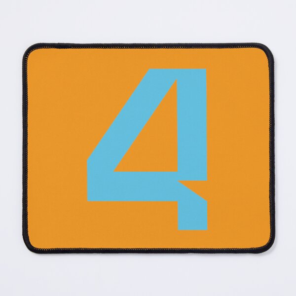 Item preview, 4 NOR. Driver Number 2022 Season (Blue/Orange BG) designed and sold by FilipeFerreira.