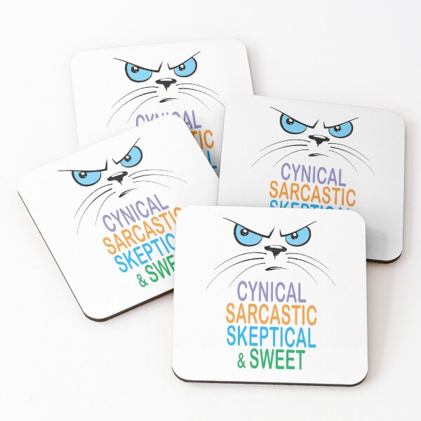 Item preview, Cynical Sarcastic Skeptical and Sweet Cat. designed and sold by studiohfy.