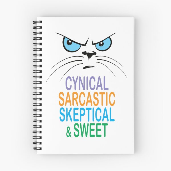 Item preview, Cynical Sarcastic Skeptical and Sweet Cat. designed and sold by studiohfy.