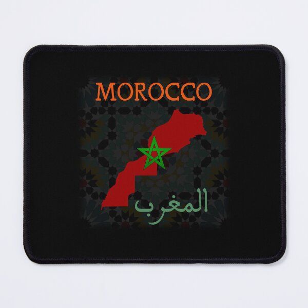 Item preview, Morocco Map and Flag + Name in Arabic Moroccan Font designed and sold by smailjr.