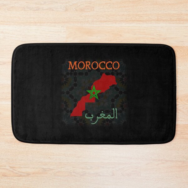 Item preview, Morocco Map and Flag + Name in Arabic Moroccan Font designed and sold by smailjr.