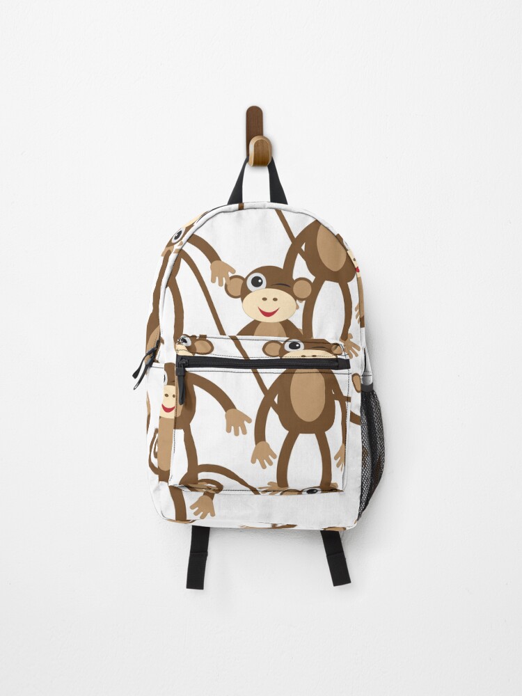 Thumbnail 1 of 3, Backpack, Monkeys Party designed and sold by sofiahussein.