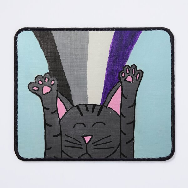Item preview, Pride Slide Asexual Pride Flag Kitty designed and sold by ChaoticResolve.