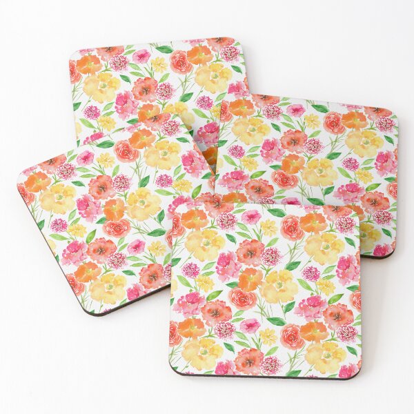 Item preview, Happy Blooms - Orange Pink and Yellow designed and sold by SandraBedoya.