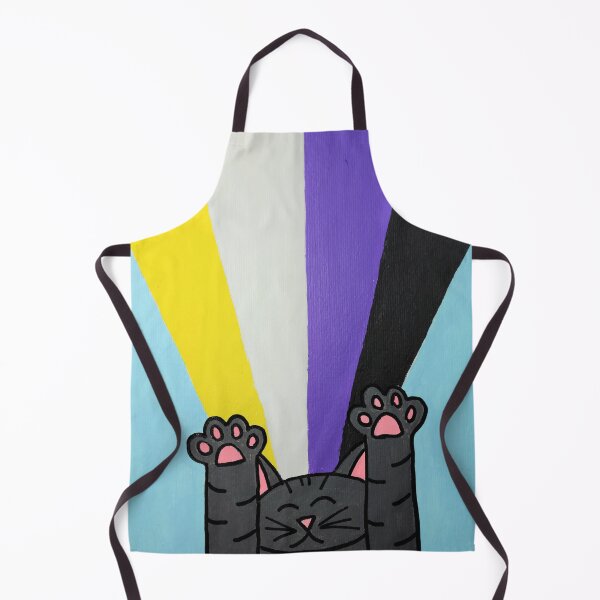 Item preview, Pride Slide Non binary Flag Kitty designed and sold by ChaoticResolve.