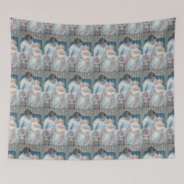 Item preview, 'Mother About To Wash Her Sleepy Child' by Cassatt (Reprint) designed and sold by Classic Visions Gallery.