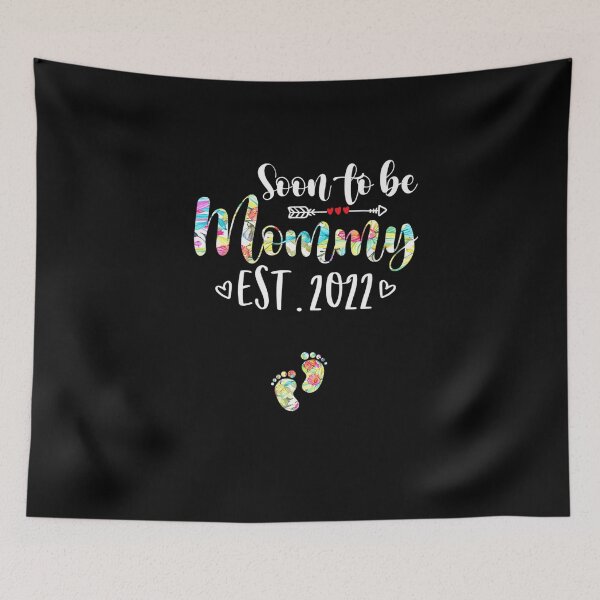Item preview, Soon to be mommy Est 2022 Cute Floral Mother's Day 2022 Premium T-Shirt designed and sold by shop   luisant.