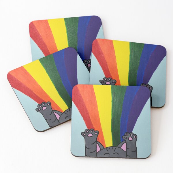 Item preview, Pride Slide Rainbow Kitty designed and sold by ChaoticResolve.