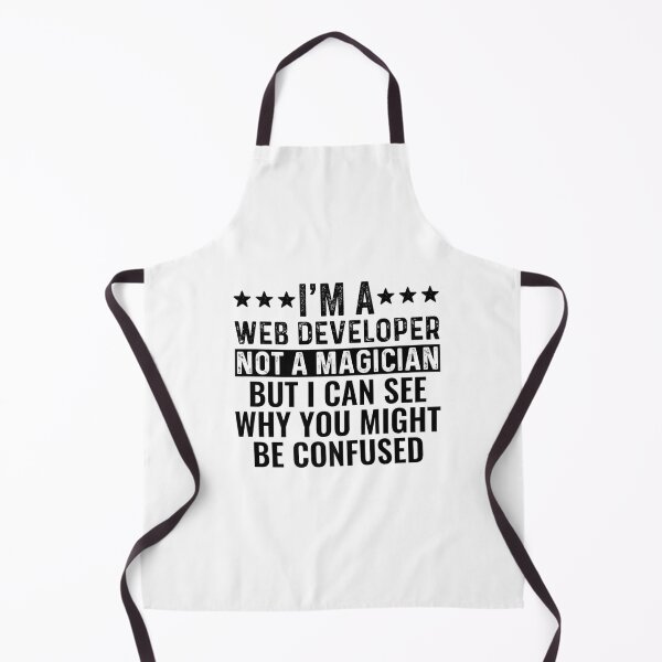 Item preview, I'm A Web Developer Not A Magician Funny Job Premium T-Shirt designed and sold by shop luisant.