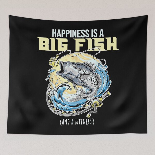 Item preview, Happiness is a big fish ad a witness Lures Fishing designed and sold by ScarletroseCas.