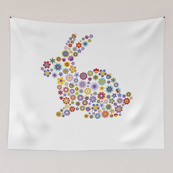 Item preview, Lucky Floral Bunny Girls Women Spring Flowers Connector designed and sold by WestoverSpring.