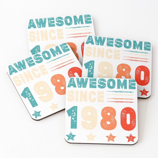 Item preview, Awesome Since 1980 43st Birthday Vintage designed and sold by T-landa.