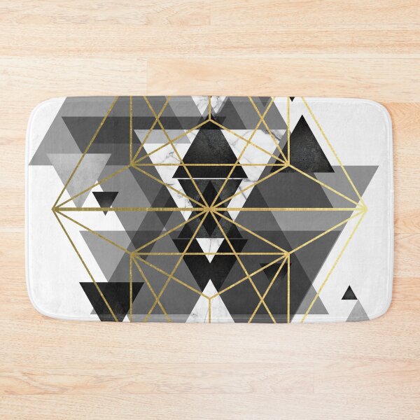 Item preview, Black White and gold Geometric Perfection designed and sold by UrbanEpiphany.