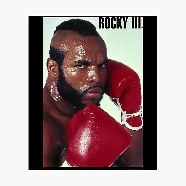 Vista previa del artículo con la obra «Rocky 3 Clubber Lang Fight Pose Póster a todo color», diseñado y vendido por CabayeJujino.
