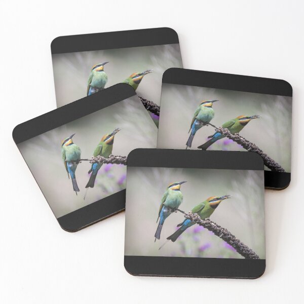 Item preview, Pair of rainbow bee-eaters. Premium . designed and sold by vieunmbelski.