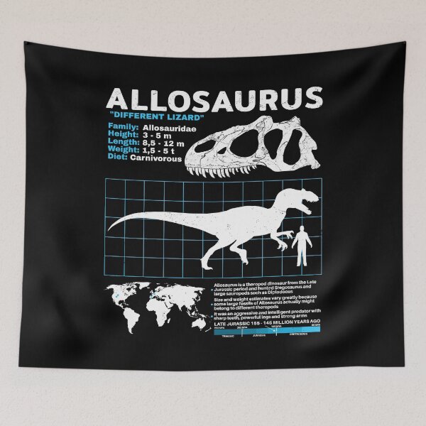 Item preview, Allosaurus datasheet designed and sold by NicGrayGraphic.