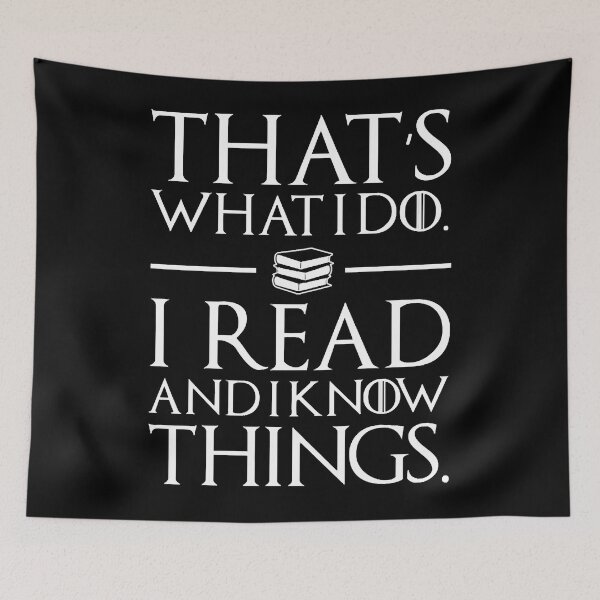 Item preview, Reading - i read and i know things book lovers designed and sold by SharonLalu.