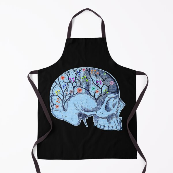 Artikelvorschau, Blauer Totenkopf und Blumen entworfen und verkauft von Astralia.