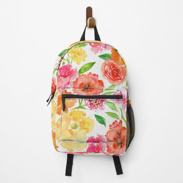 Item preview, Happy Blooms - Orange Pink and Yellow designed and sold by SandraBedoya.