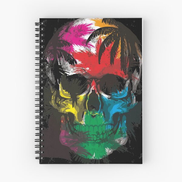 Item preview, Colourful Scary Skull Head designed and sold by DV-LTD.