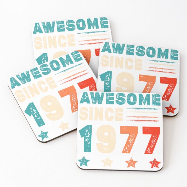 Item preview, Awesome Since 1977 46st Birthday Vintage designed and sold by T-landa.