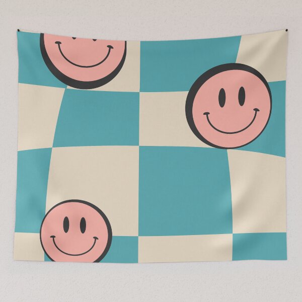 Item preview, III 70s Retro Smiling Checkerboard designed and sold by brookemiller801.