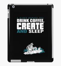 Vinilo o funda para iPad Café, crea y duerme