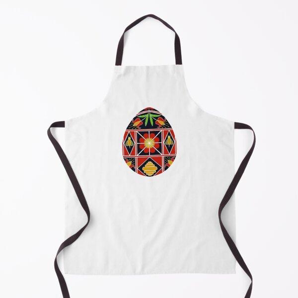 Item preview, Easter egg Ukrainian inspired Red black yellow green designed and sold by hallas2b.