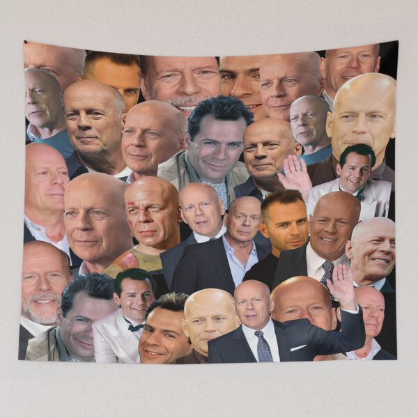 Item preview, brucewillis photo collage designed and sold by T-shirtakStore.