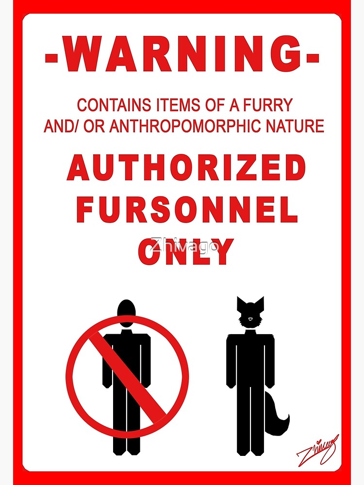 Thumbnail 4 of 4, Metal Print, Authorized Fursonnel designed and sold by Zhivago.
