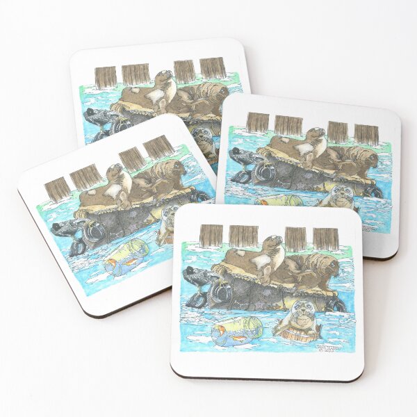 Item preview, Sea Lions Sunning on a Barge designed and sold by ArtbyTerrieD.