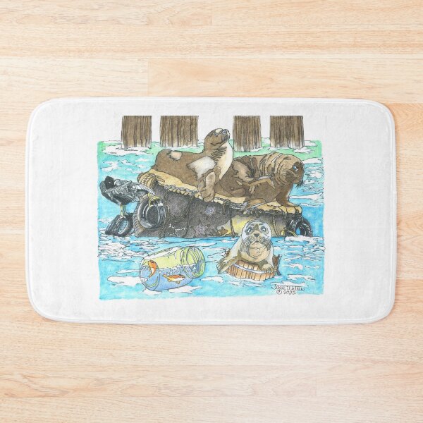 Item preview, Sea Lions Sunning on a Barge designed and sold by ArtbyTerrieD.