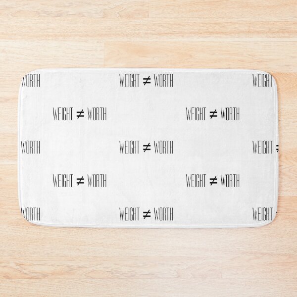 Item preview, Weight Does Not Equal Your Worth (Black On White) designed and sold by Drawn By Hand Designs.