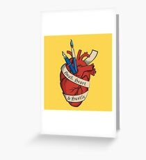 Head, Heart & Hustle Greeting Card
