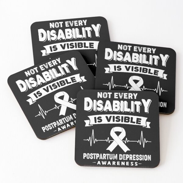 Item preview, Postpartum Depression Awareness - Not Every Disability Is Visible designed and sold by RidnerStore.