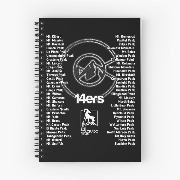 Item preview, Colorado 14ers, Fourteeners Checklist of the Rocky Mountains designed and sold by LakinoMasino.